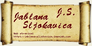 Jablana Šljokavica vizit kartica